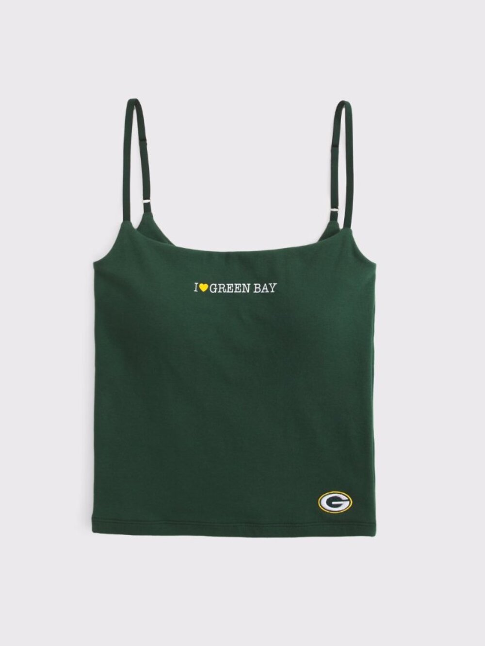 Abercrombie & Fitch Green Bay Packers Bra-Free 90s Cami Size L